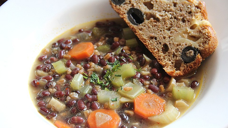 Eintopf aus Dinkel und Adzukibohnen von Parmigiana