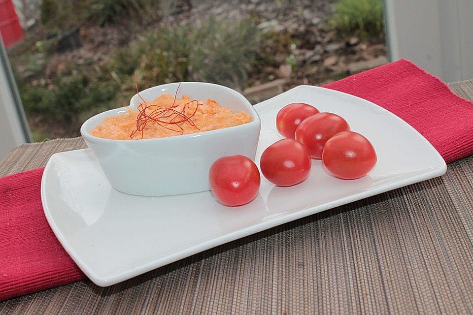 Paprika-Auberginen-Frischkäse-Dip