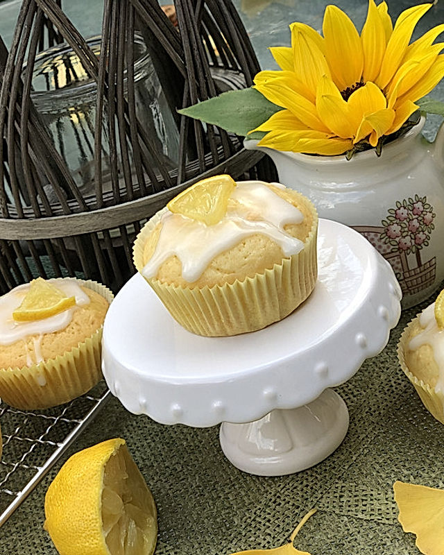 Zitronen - Sour - Cream - Muffins