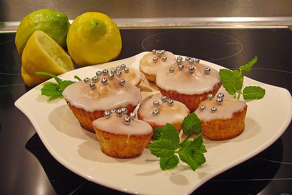 Zitronen - Sour - Cream - Muffins