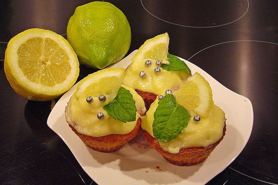 Zitronen - Sour - Cream - Muffins