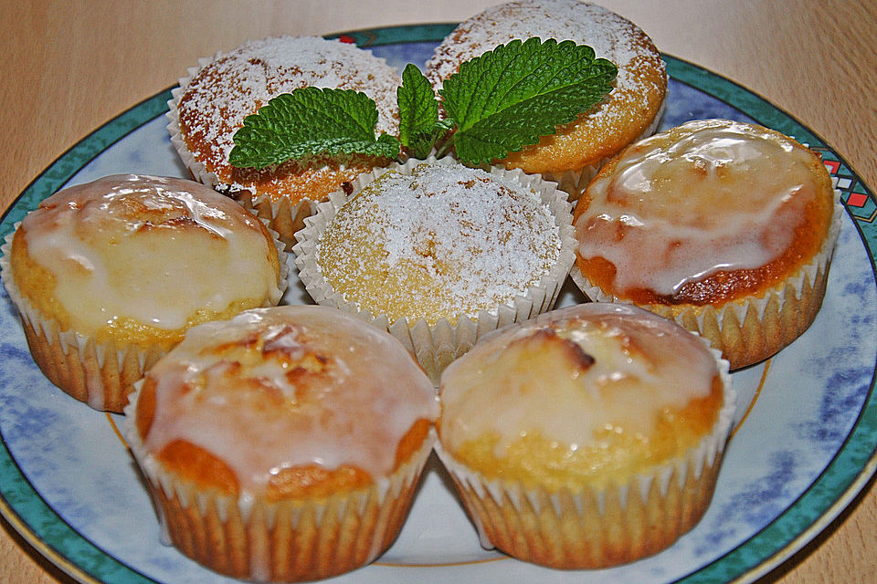 Zitronen - Sour - Cream - Muffins