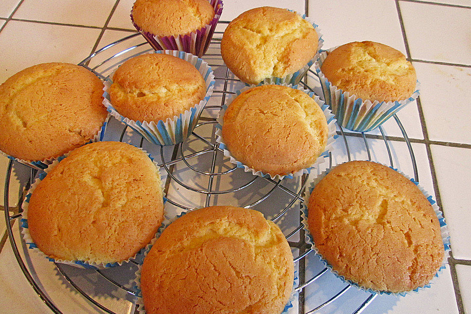 Zitronen - Sour - Cream - Muffins