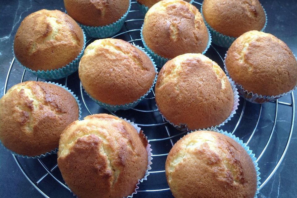 Zitronen - Sour - Cream - Muffins