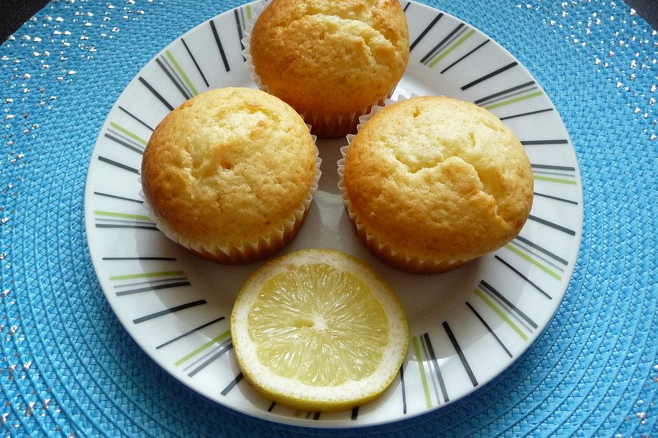 Zitronen - Sour - Cream - Muffins