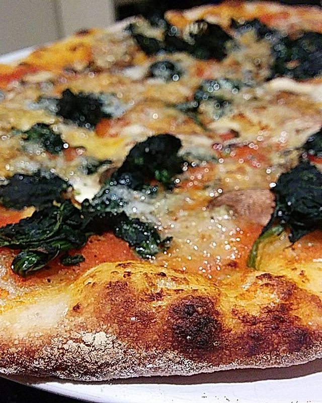 Pizza aus Sauerteig