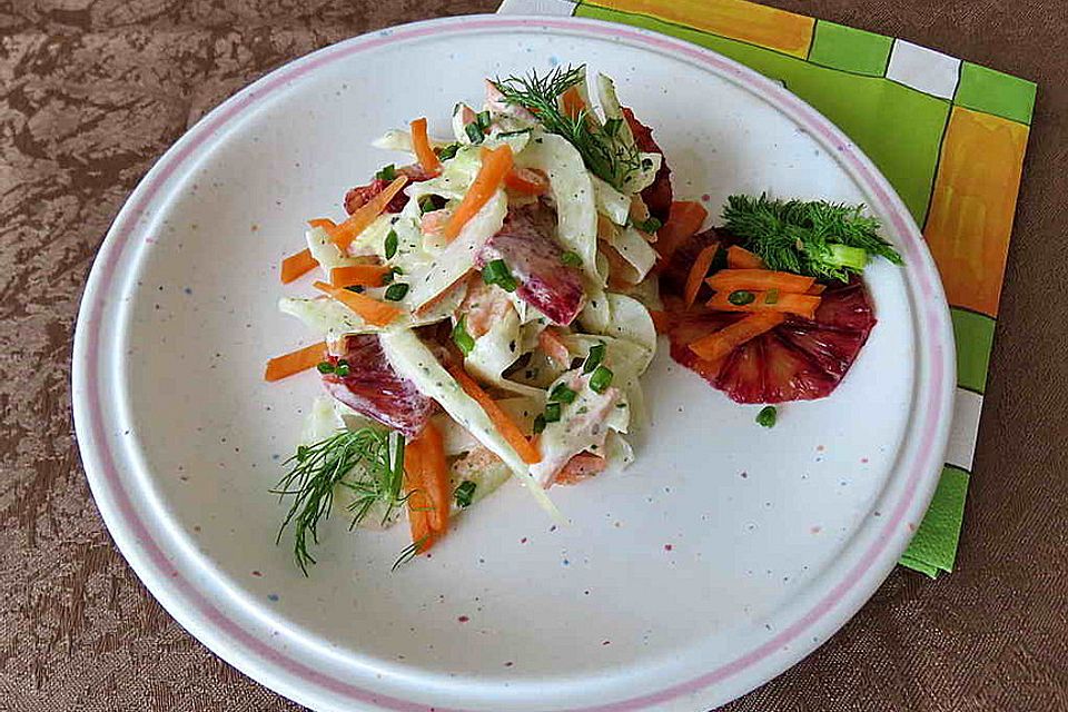 Fenchelsalat in Cremedressing