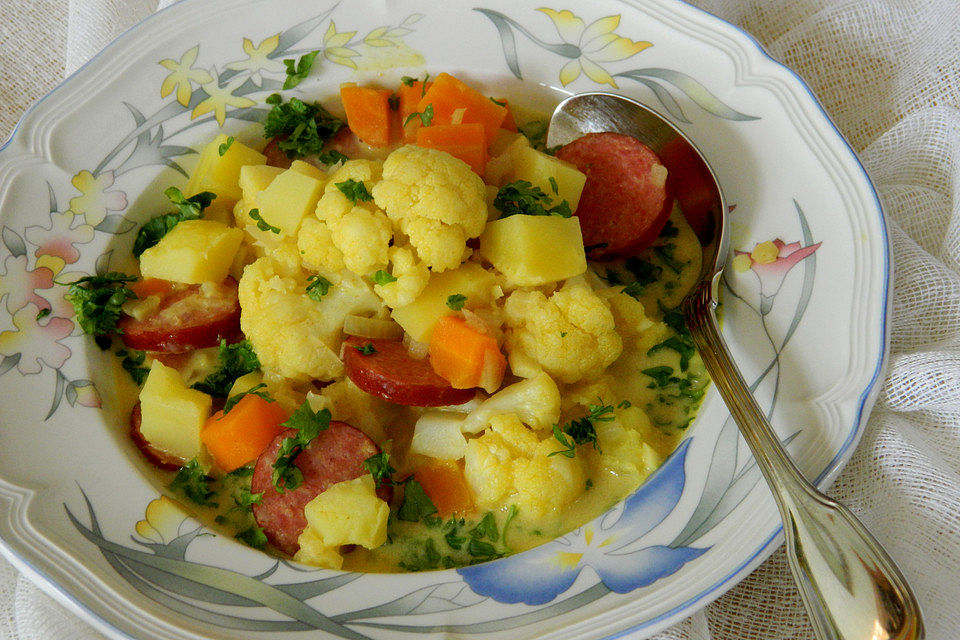 Karotten-Blumenkohl-Eintopf