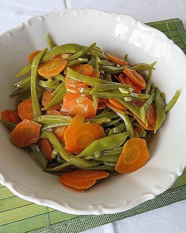 Karotten-Bohnen-Gemüse