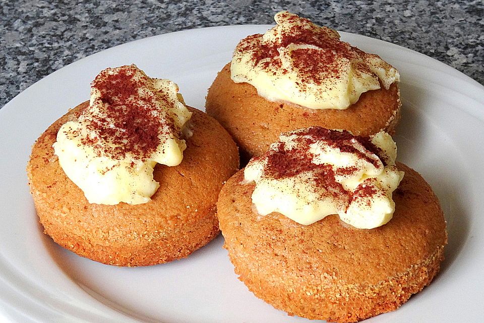 Espresso-Muffins mit Frischkäse-Topping