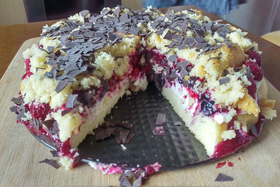 Himbeerkuchen mit Quarksahnefüllung