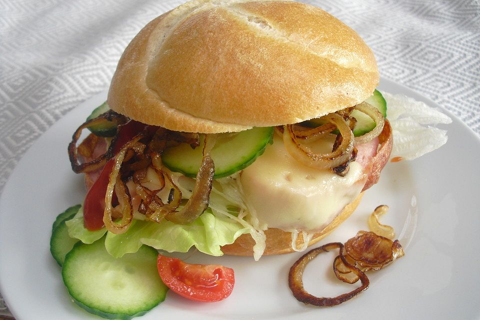 Leberkäsburger Leberkäsburger