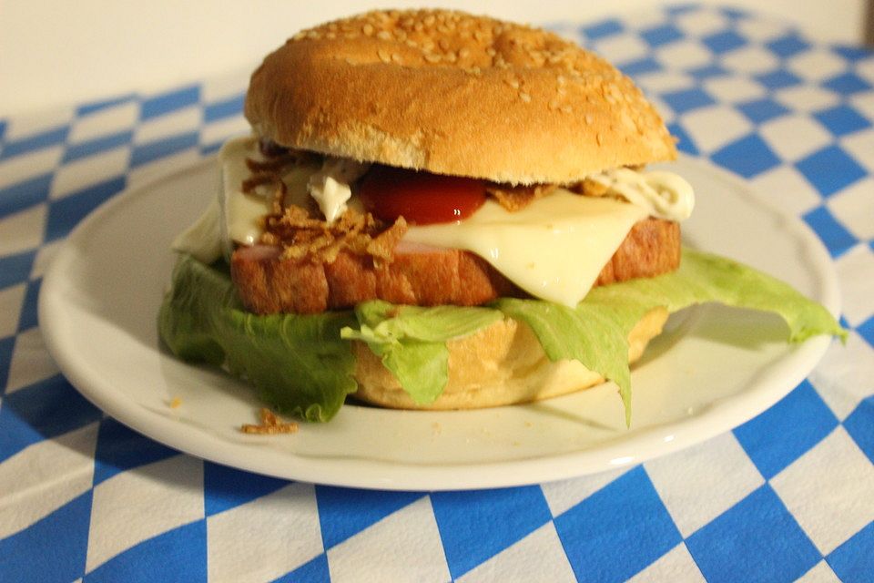 Leberkäsburger Leberkäsburger