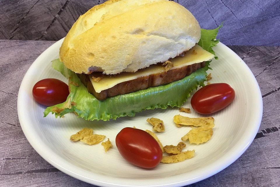Leberkäsburger Leberkäsburger