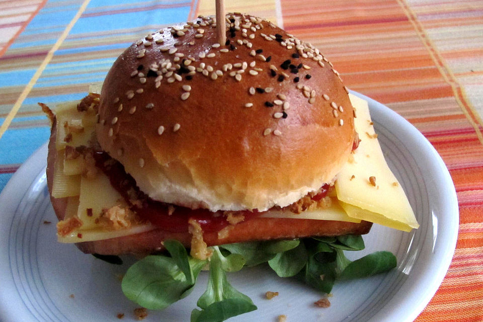 Leberkäsburger Leberkäsburger