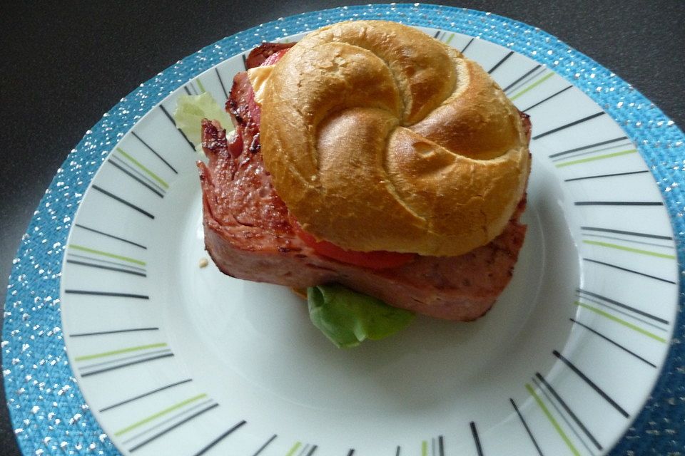 Leberkäsburger Leberkäsburger