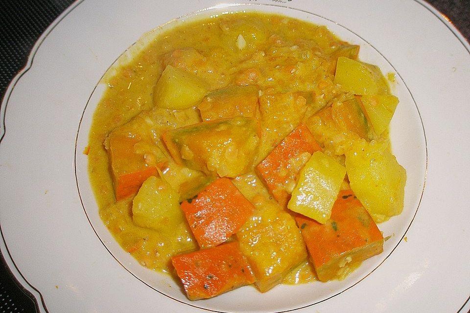 Kürbis - Kartoffel - Curry