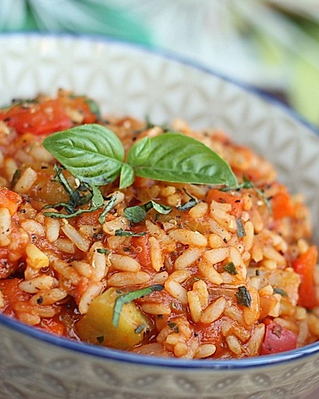Würzige Curry-Gemüsepfanne mit Reis