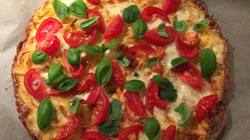 Spaghettipizza Tomate-Mozzarella von küchen_zauber