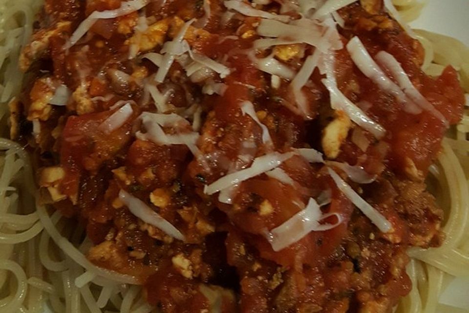 Räuchertofu-Bolognese