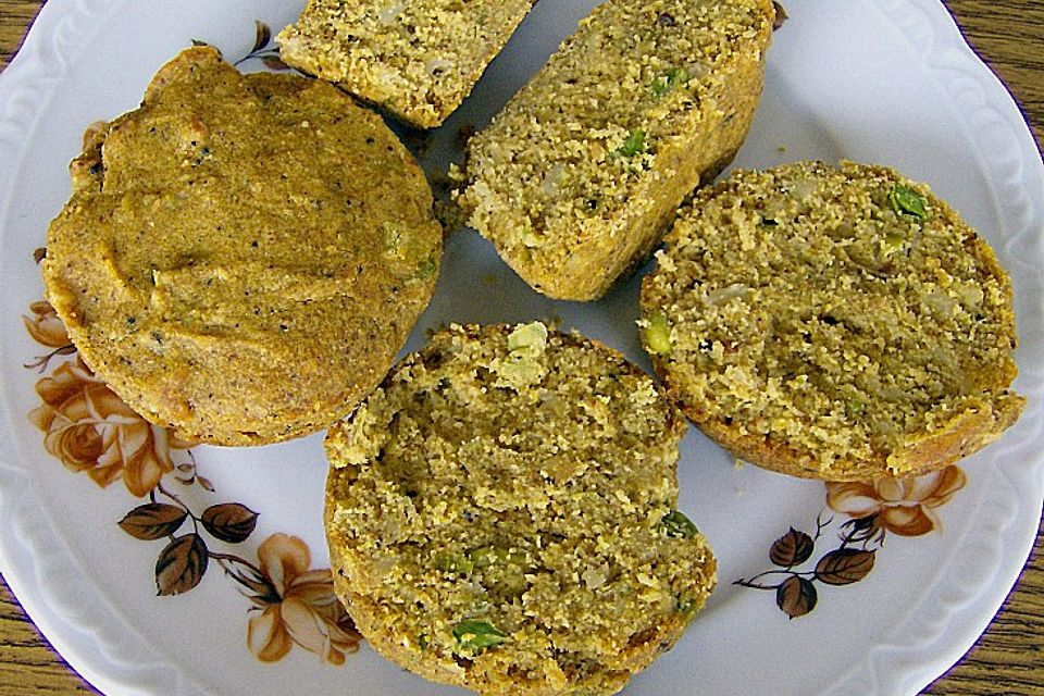 Käse - Erbsen Muffins