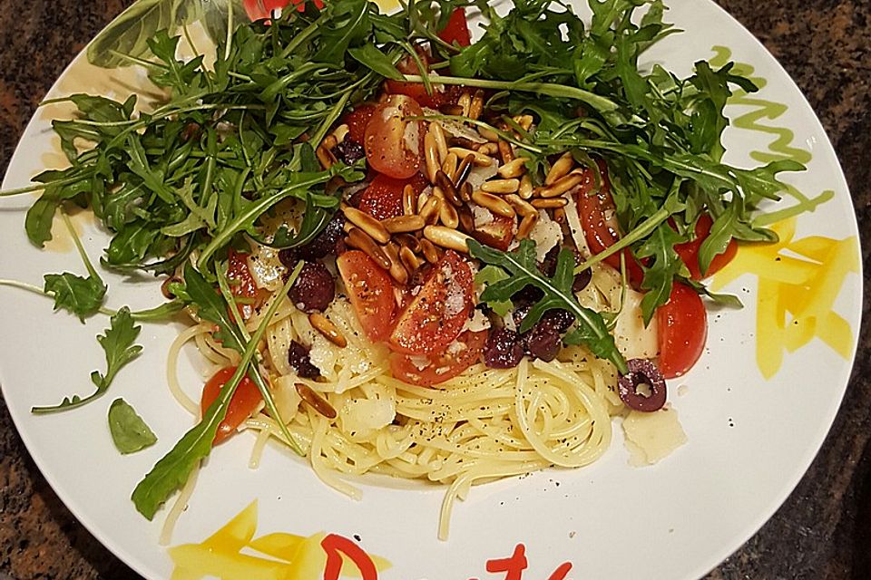 Spaghetti mit Rucola