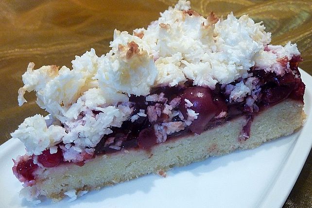 Kirsch-Kokosstreusel-Kuchen von duftnudel| Chefkoch