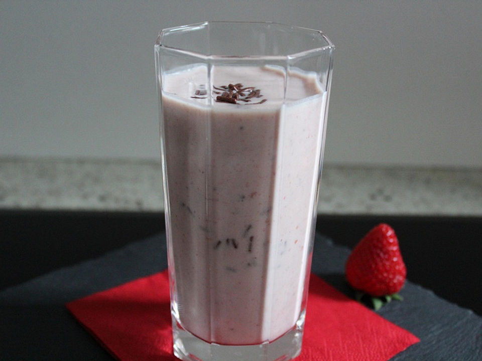 Joghurt-Quark-Smoothie mit Erdbeeren und Bananen von Cooking-Peggy ...