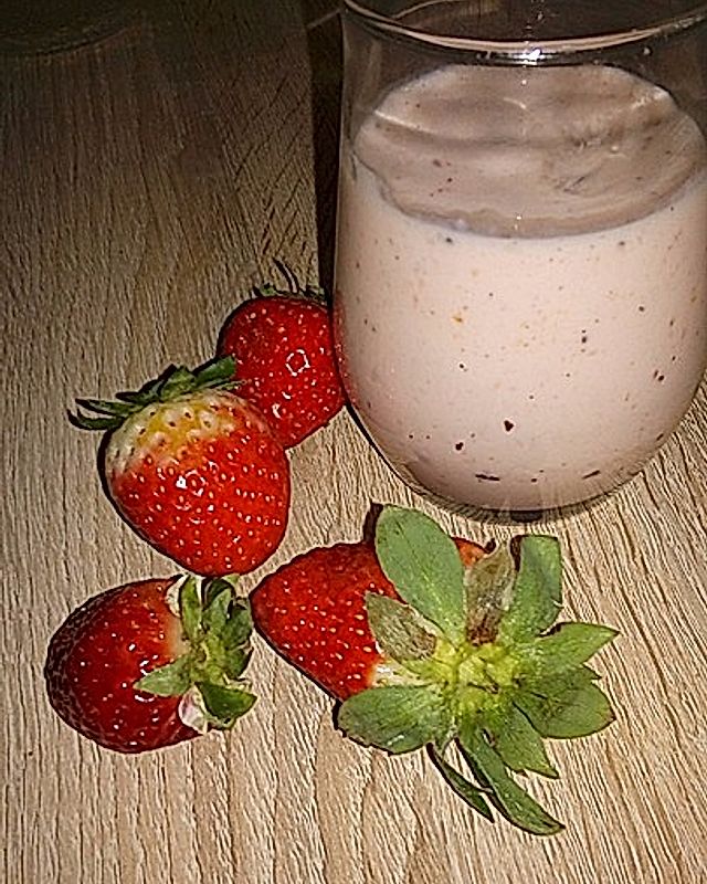 Joghurt-Quark-Smoothie mit Erdbeeren und Bananen von Cooking-Peggy| Chefkoch