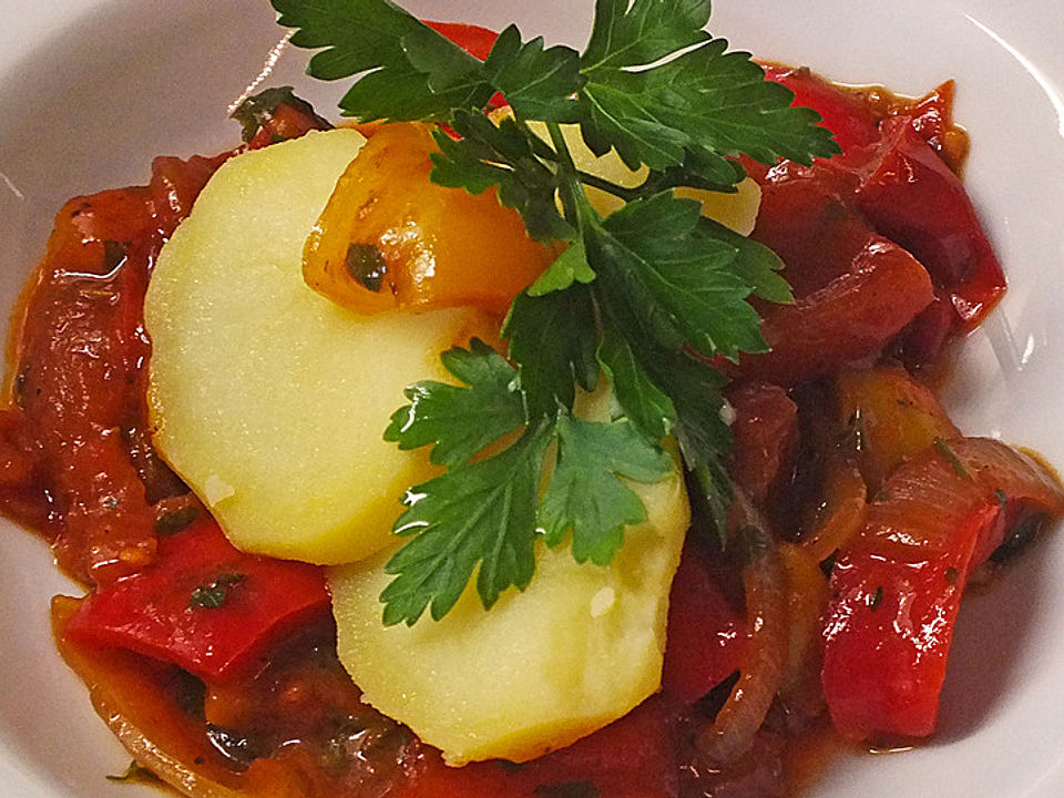 Pikantes Tomaten - Paprika Gemüse von Nachteule2| Chefkoch