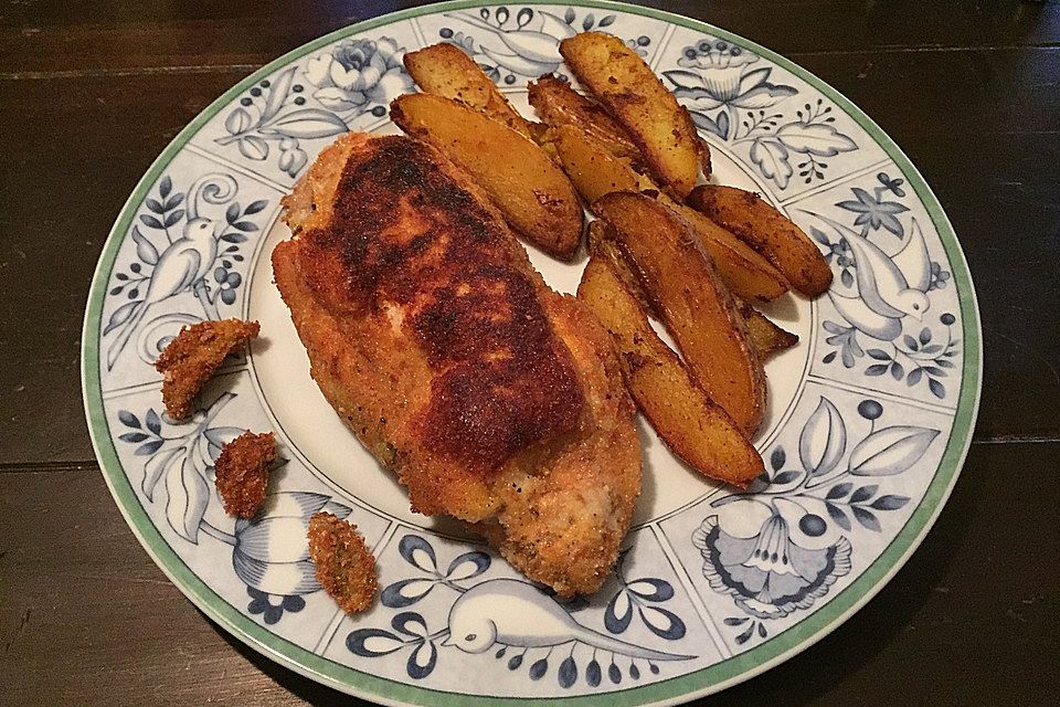 Salbei-Hähnchen-Cordon bleu mit Wedges