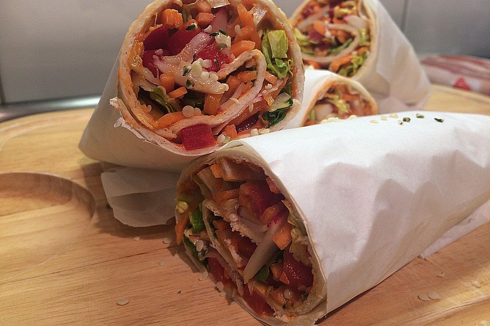 Wraps - bunt, einfach, schnell und vegan