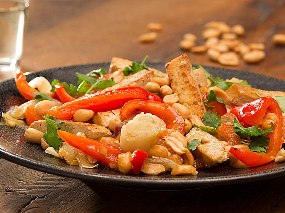 Teriyaki-Tofu mit Chicorée