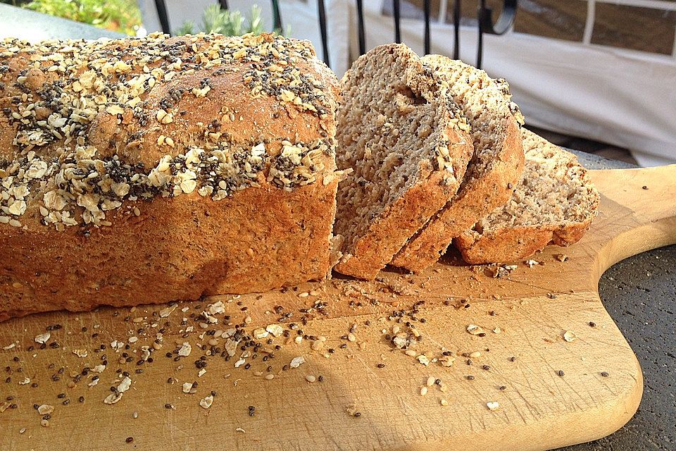 Chia-Eiweiß-Brot mit Dinkelmehl