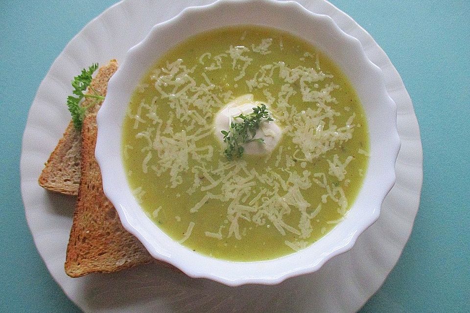 Chicoréesuppe mit Ingwer