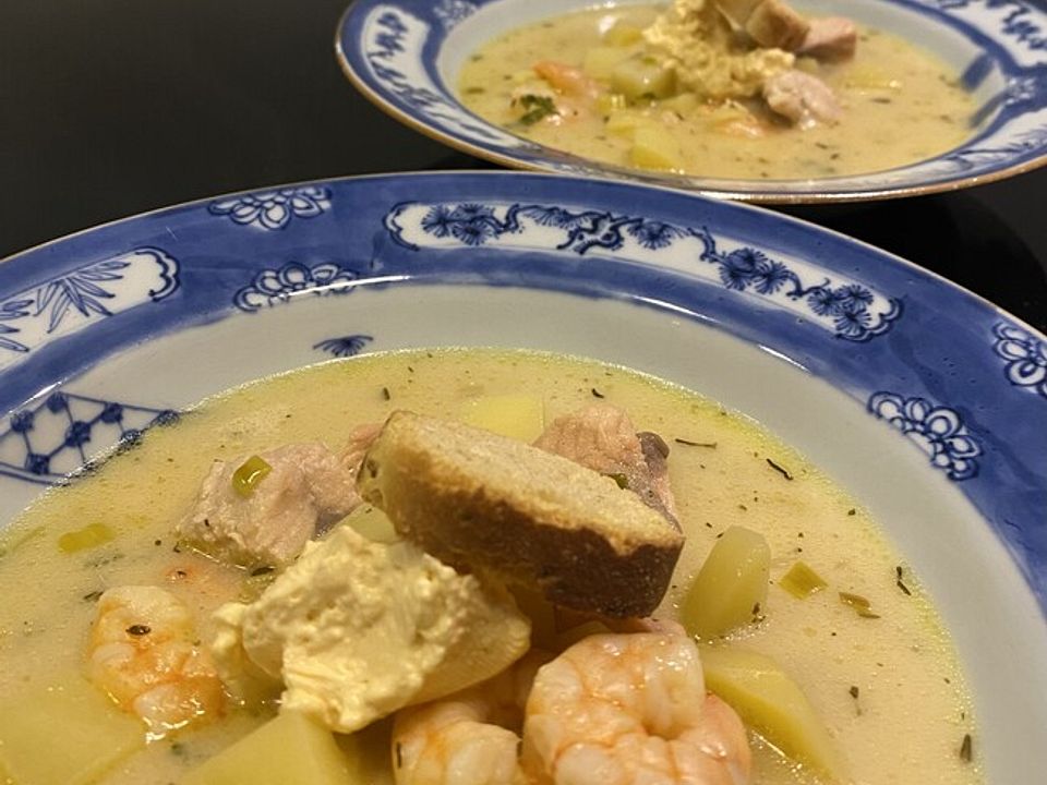 Lachssuppe mit Garnelen von Fraubatz82| Chefkoch
