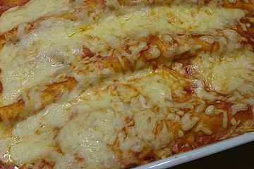 Vegetarische Enchiladas mit Spinat