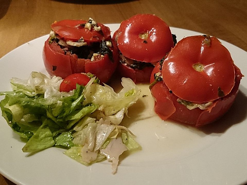 Frischkäse-Spinat-Tomaten von Sommergoldhühnchen| Chefkoch