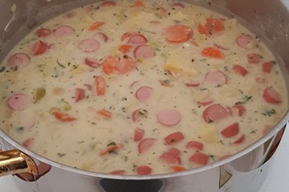 Einfache Kartoffelsuppe