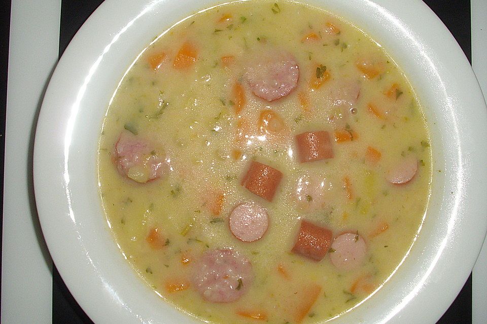 Einfache Kartoffelsuppe