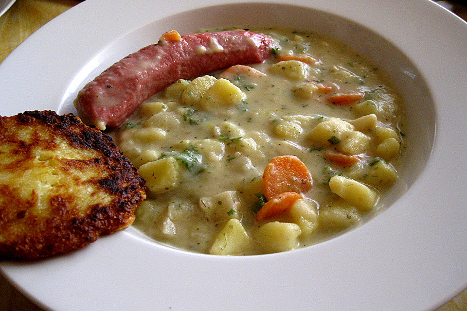 Einfache Kartoffelsuppe