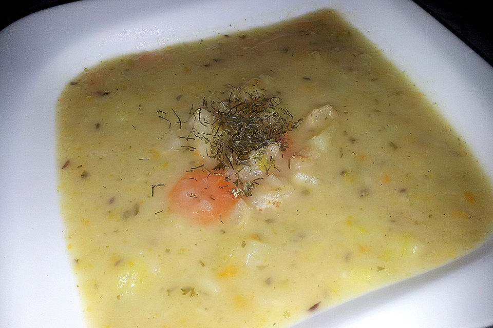 Einfache Kartoffelsuppe