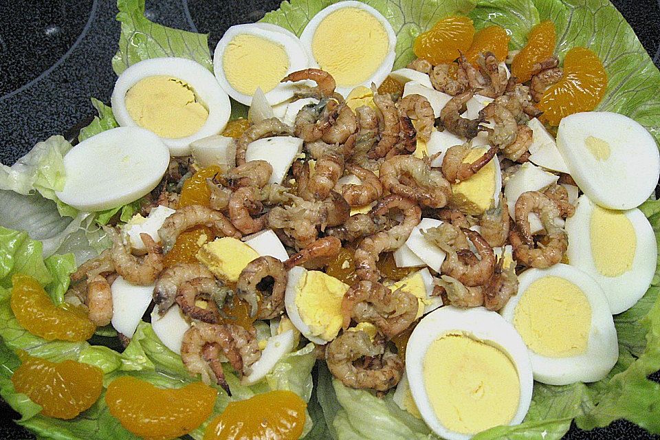 Göttlicher Krabbensalat mit Nordseekrabben