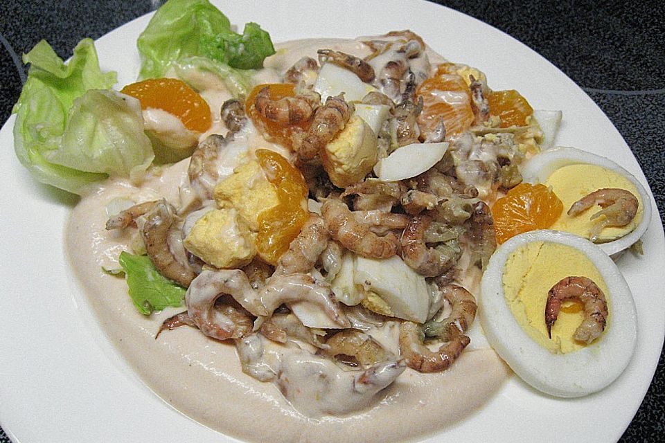 Göttlicher Krabbensalat mit Nordseekrabben