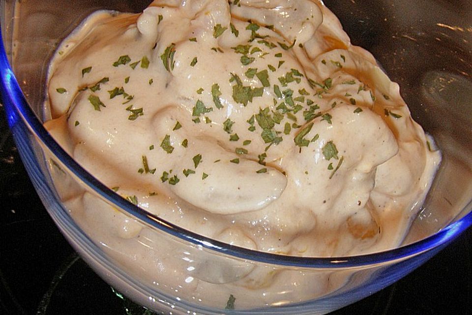 Göttlicher Krabbensalat mit Nordseekrabben