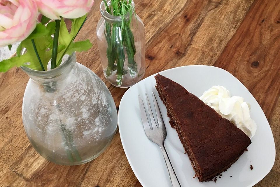 Schokoladenkuchen - glutenfrei, ohne Zuckerzusatz