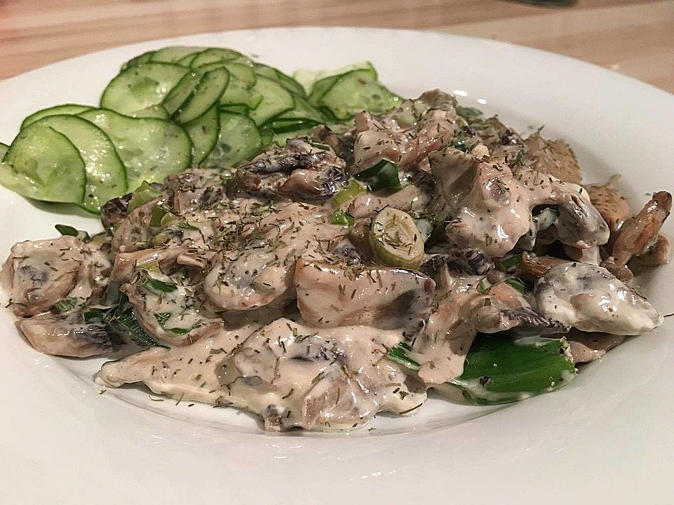 Champignonpfanne mit Frischkäse von Clement| Chefkoch