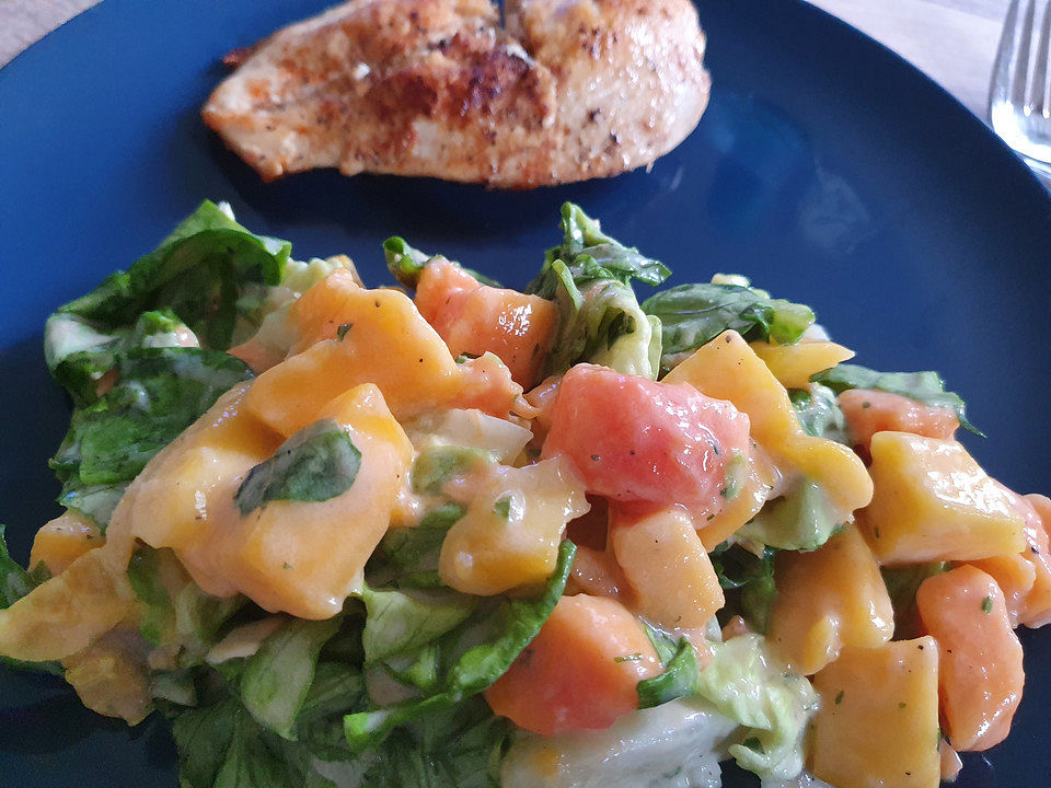 Salat mit Papaya- und Mangostückchen von patty89| Chefkoch