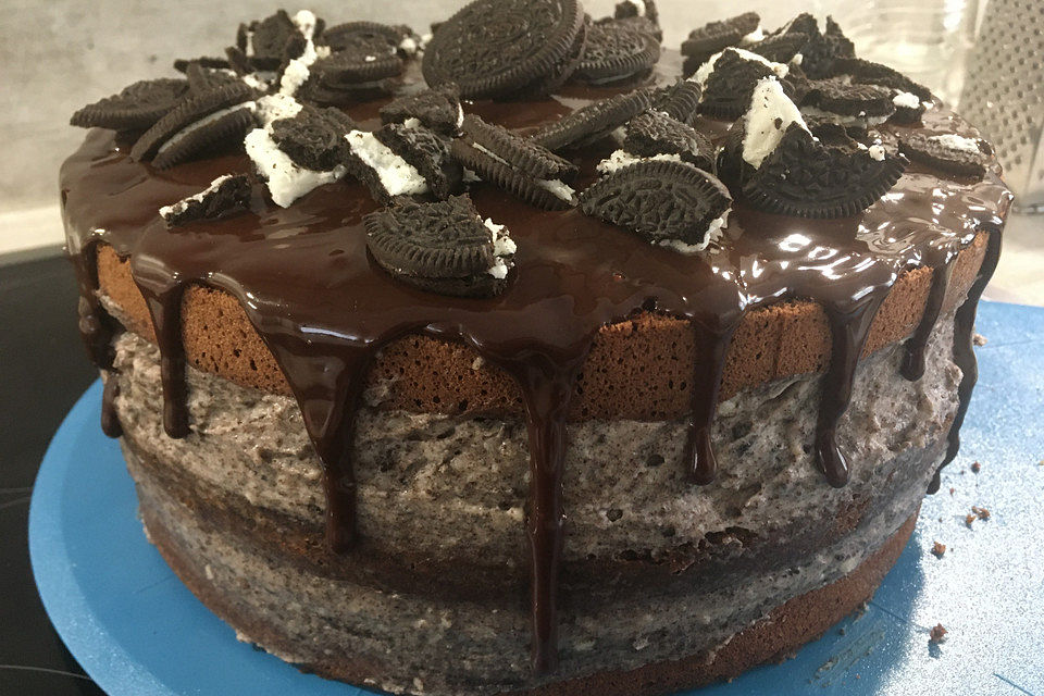 Schoko-Mascarpone-Torte Oreo-Style