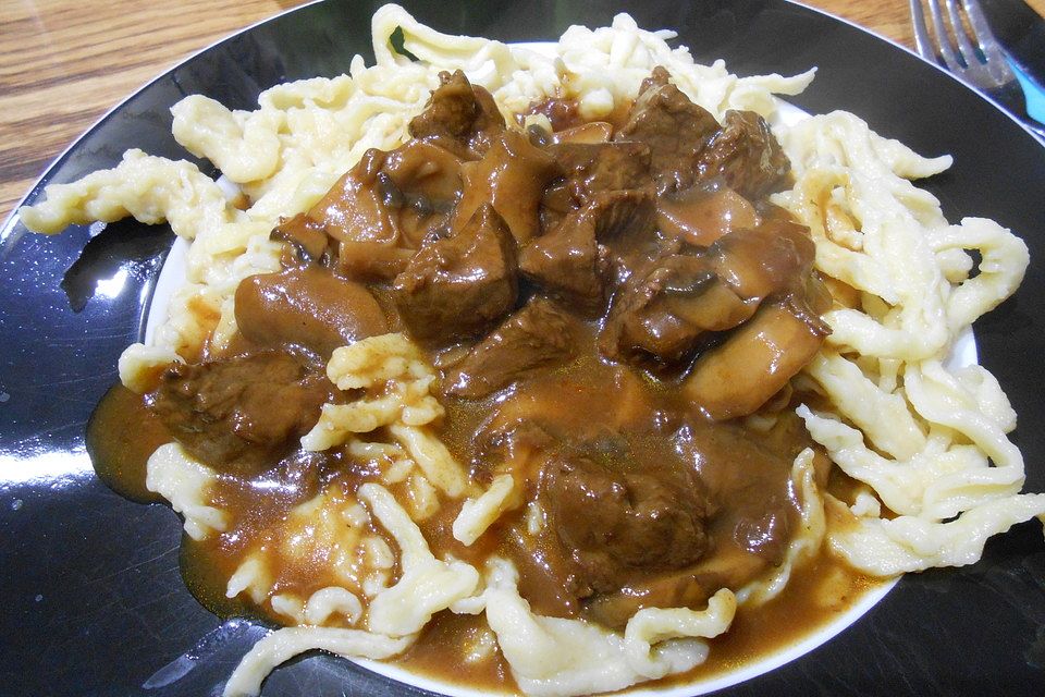 Hirschgulasch